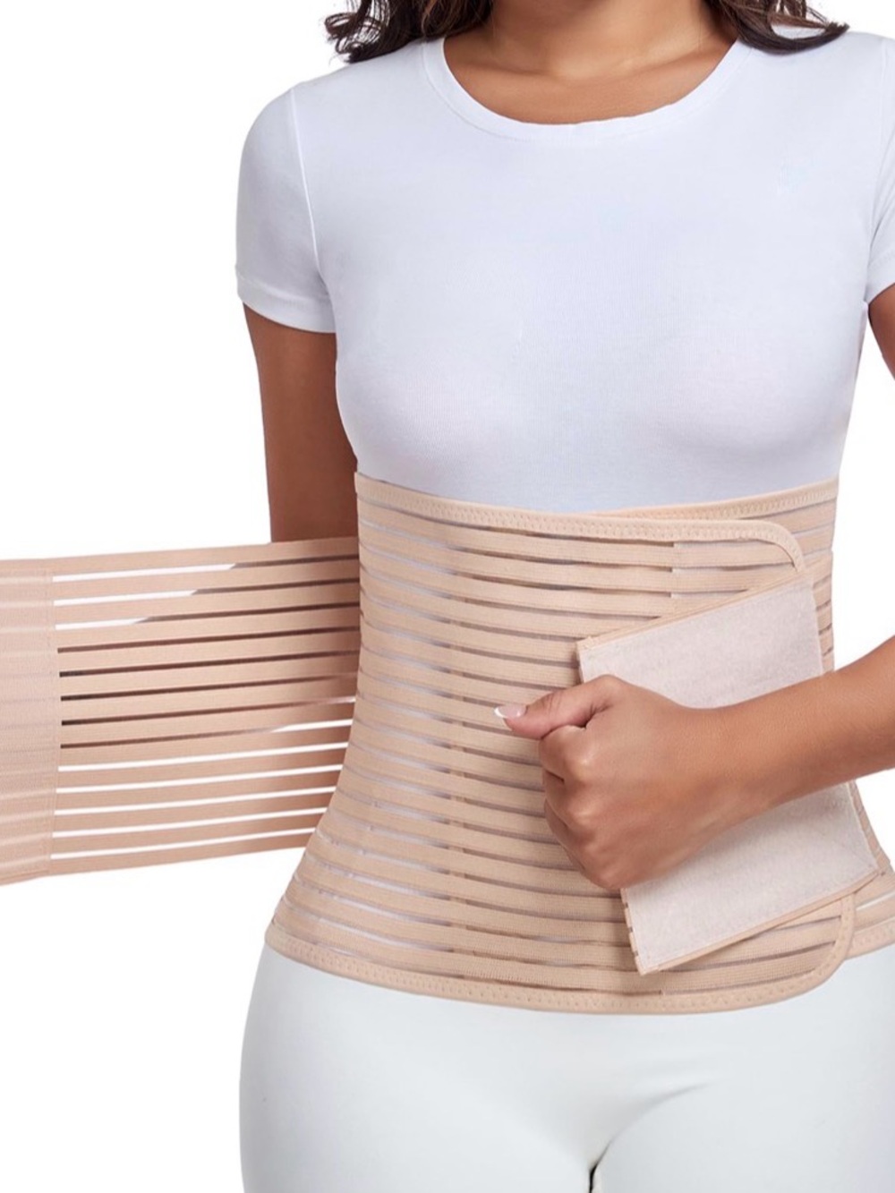 Beige Abdominal Support Waist Belt
